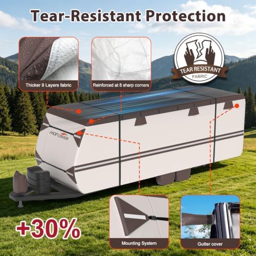 Travel Trailer Cover 35-38 ft 9 Layers Camper Cover - Image 4