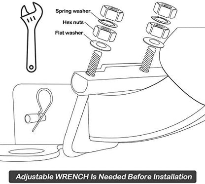 CZC AUTO Hitch Clamp Anti-Rattle Stabilizer 2 Inch Hitch Tightener Clamp - Image 6