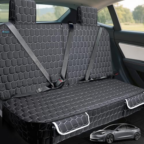 Meginc Dog Car Seat Covers for Model 3, Rear Seat Protector for Dogs &Kid by Meginc
