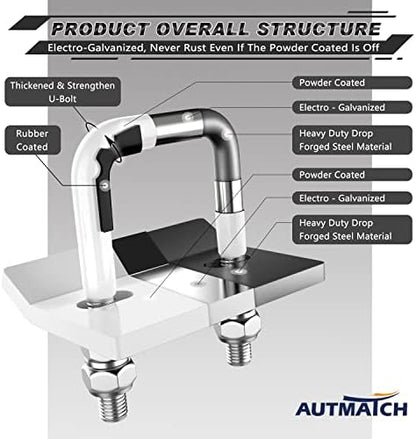 AUTMATCH Hitch Tightener Anti-Rattle Clamp - Image 5
