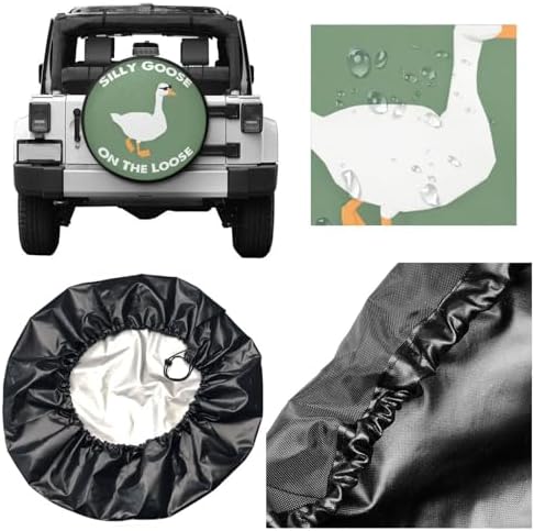 Funny Silly Goose Tire Cover Wheel Protectors Waterproof Wheel Covers Universal - Image 2