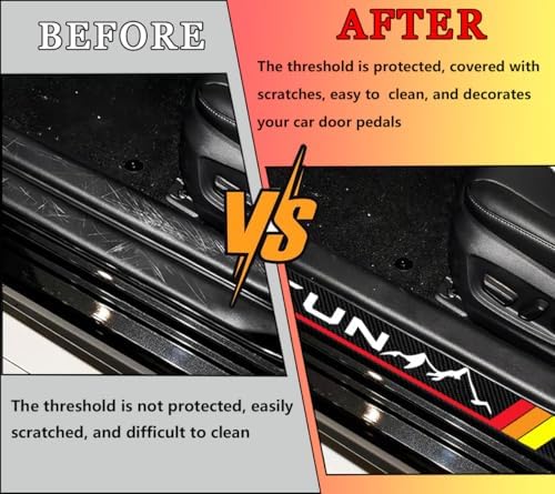 Door Sill Protector Stickers for Toyota Tundra - Image 2