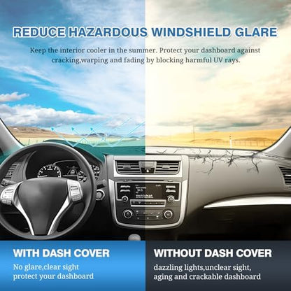 FIILINES Dash Cover for 2013-2018 Nissan Altima, Dashboard Mat Exact Fit for - Image 6