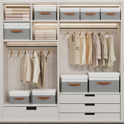 Yawinhe Collapsible Storage Boxes, 10.2x7.9x6.7in - Image 3
