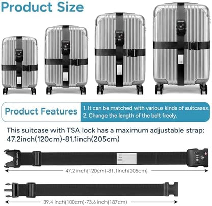 Travel Inspira Anti-Theft Suitcase Belt - Image 5