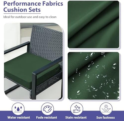IPYNBAP Outdoor Chair Cushions Set of 4 -Waterproof Outdoor Seat Cushions - Image 3