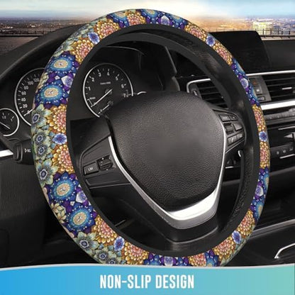 Elastic Steering Wheel Cover, 15 Inch Absorbing Sweat - Image 2