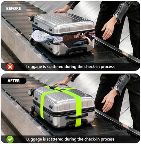 BILIONE Cross Luggage Straps and Luggage Tags Set - Image 5