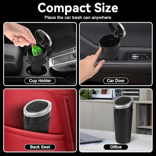 Car Trash Can Bin with Lid - Image 3