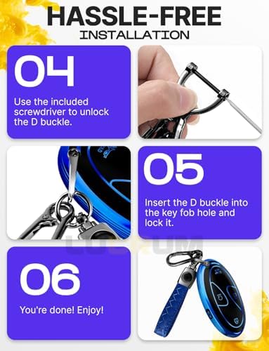 Lucrum Compatible with Hyundai Key Fob Cover & Keychain - Image 7