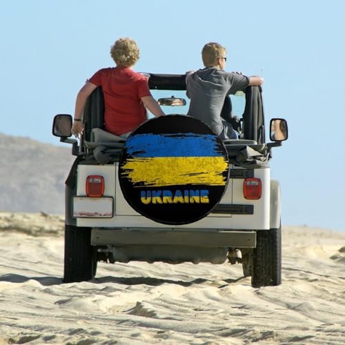 Ukraine Flag Tire Covers, Dust-Proof Weatherproof Wheel Covers Wheel Tire - Image 6