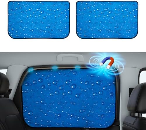 Aokway Magnetic Side Window Sun Shade -100% Block Light Car Window Shades by aokway