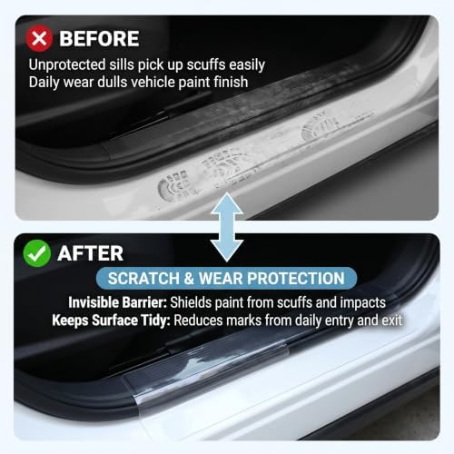 Car Door Edge Guards Door Sill Protector, 2.7-inch x 33-foot Scratch Protectors - Image 4