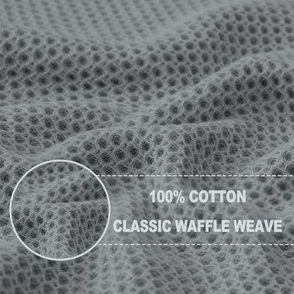 Homaxy 100% Cotton Waffle Weave Kitchen Dish Towels 4-Pack - Image 2