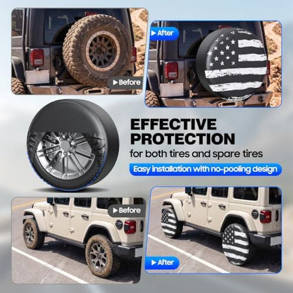 Moonet PVC Leather Tire Cover, Universal Fit 24-26" - Image 6