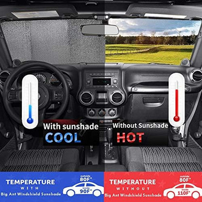 Big Ant Car Windshield Sunshade UV Ray Reflector Auto Window Sun Shade Visor - Image 3