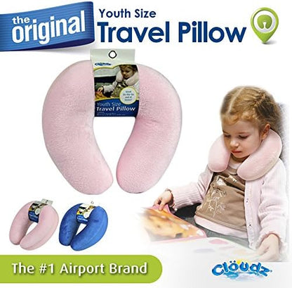 Cloudz Kids Dual Comfort Microbead Airplane Travel Neck Pillow. Super Soft Cozy - Image 6
