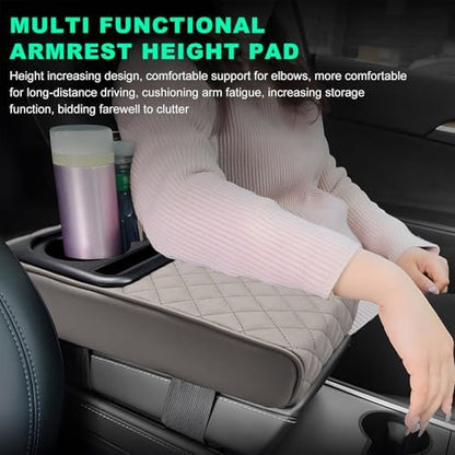 Car Center Console Armrest Pillow, Memory Foam Auto Armrest Box Cover - Image 4