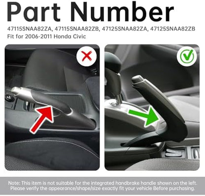 Emergency Parking Brake Handle Cover, Car Handbrake Cover Fit - Image 2