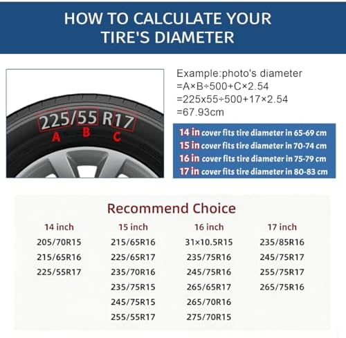 Forest Spare Tire Cover Waterproof Dust-Proof Spare Wheel Covers - Image 2