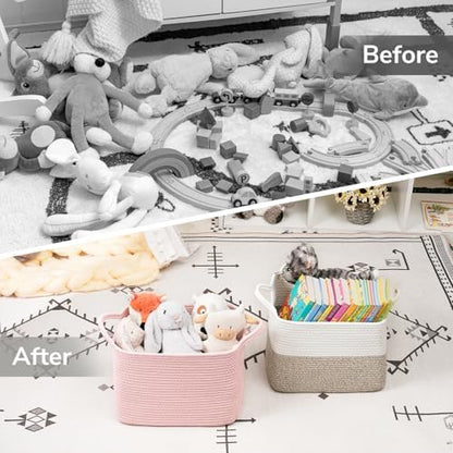 Goodpick Woven Storage Basket for Shelves - Image 7