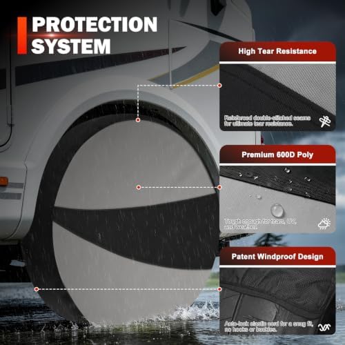Explore Land Tire Covers 2 Pack Fit Tire Diameters 26"-28.75" - Image 5