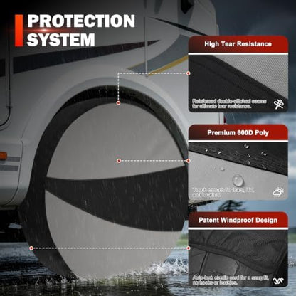 Explore Land Tire Covers 2 Pack Fit Tire Diameters 26"-28.75" - Image 5