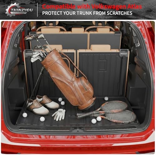 Trunk Mat with Backrest Mat for 2018-2025 2026 Volkswagen Atlas - Image 5