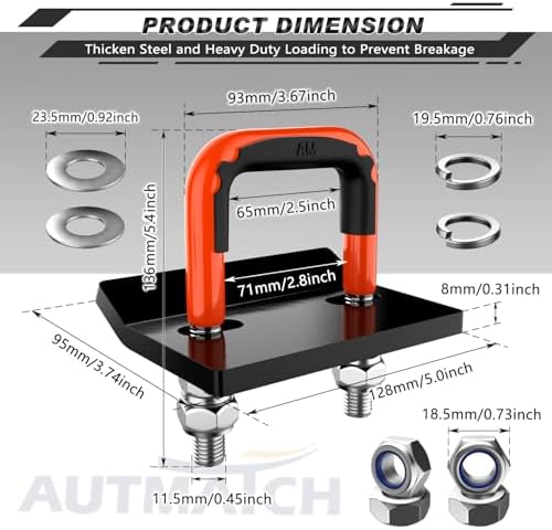 AUTMATCH Hitch Tightener Anti-Rattle Clamp - Image 4