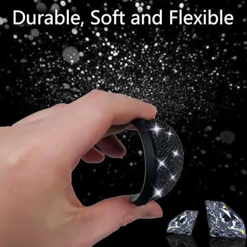 NBTEPEM 4pcs Bling Car Cup Holder Coaster, 2.75 inch Anti-Slip Shockproof - Image 4