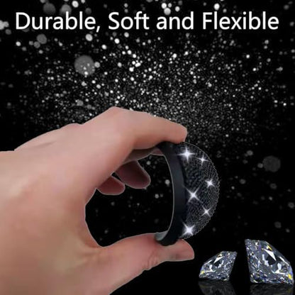NBTEPEM 4pcs Bling Car Cup Holder Coaster, 2.75 inch Anti-Slip Shockproof - Image 4