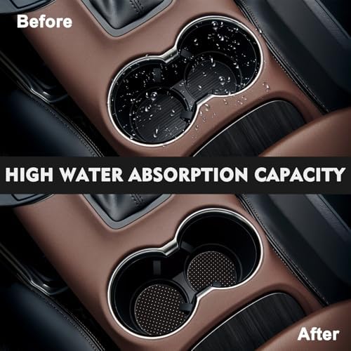 2 Pack Car Coasters for Cup Holders, Cute Car Accessories Interior - Image 2