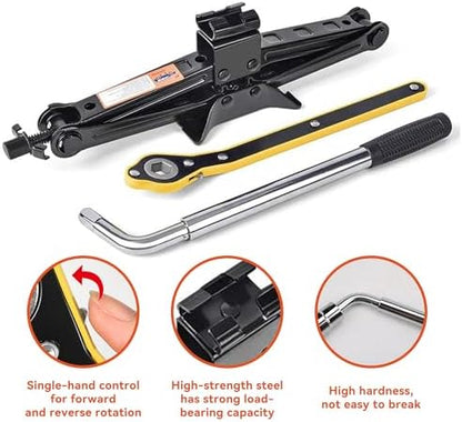 Car Jack, Car Jack and Stand Kit, Portable 2 Ton Scissor Jacks, Cars - Image 6