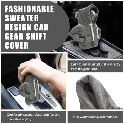 JOYCOURT Car Gear Shift Hoodie Auto Shifter Knob Cover - Image 4