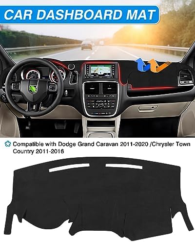 CARTIST Dash Cover for Dodge Grand Caravan 2011-2020 Dashboard Cover Mat - Image 3