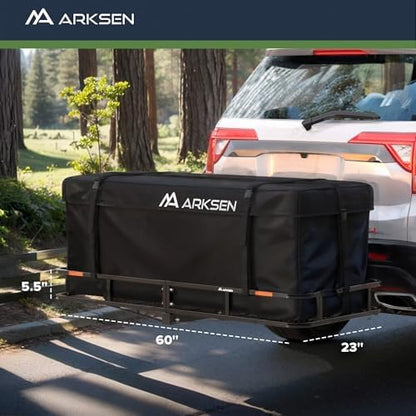 ARKSEN 60" x 23" x 5.5" Hitch Cargo Carrier, 500 Lbs Capacity Luggage Rack - Image 4