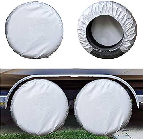 Kayme Rv Tire Covers Set of 4, Travel Trailer Camper Truck SUV Motorhome by kayme