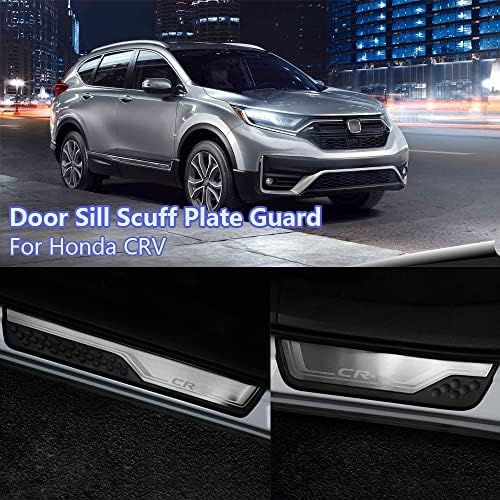 4Pcs Stainless Steel Car Door Sill Scuff Plate Guard Sills - Image 2