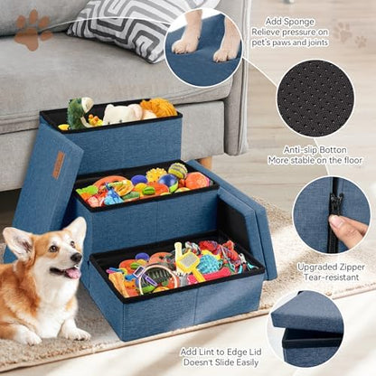 Zerbuger Dog Stairs with Storage - Image 5