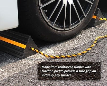 MaxxHaul 50019 Heavy Duty 3-Sided Rubber Wheel Chock - Image 4