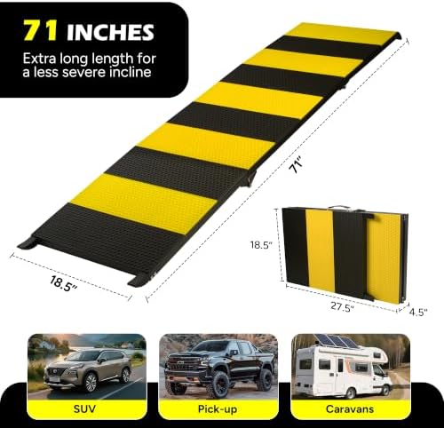 Foldable Dog Ramp for Car, 71 inches Long Portable Ramp for Large Dogs - Image 2