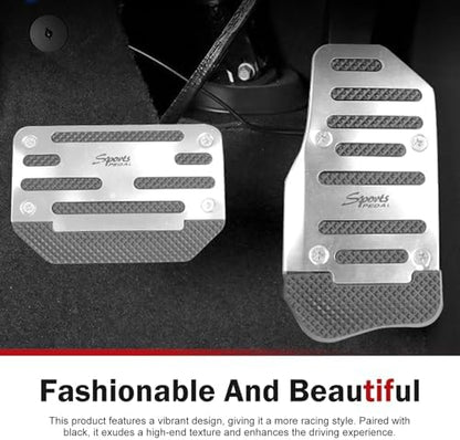 2 PCS Car Pedal Pads Set, Non-slip Alloy Gas and Brake Pedals Covers, Automatic - Image 6