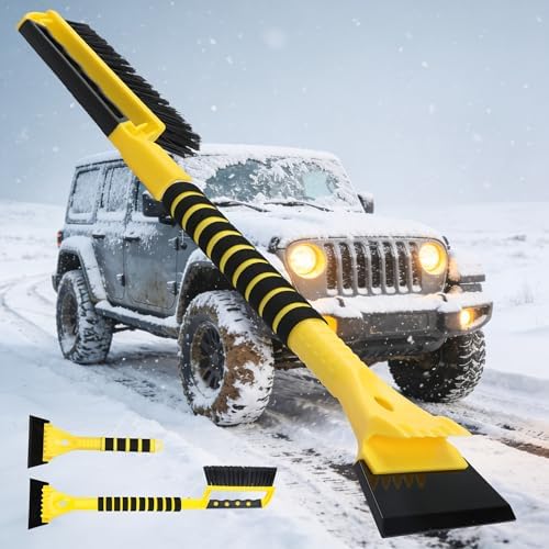 Snow Brush and Ice Scraper Set for Car Windshield Snow Frost Ice Removal Tool by Dodifker