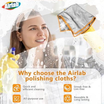 Airlab Glass Polishing Streak Free Miracle Cleaning Cloth - Image 3