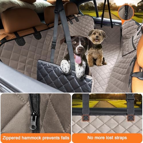 URPOWER Dog Car Seat Cover for Back Seat, 100% Waterproof Hammock for Car - Image 2