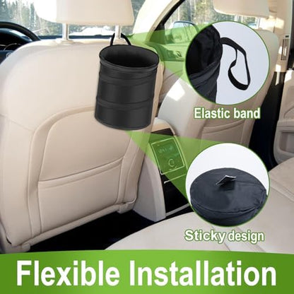 2 PCS Car Collapsible Trash Can, Collapsible Pop-up Car Garbages Can - Image 6