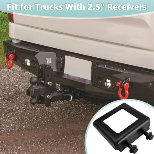 Bolt-On Anti-Rattle Tightener for 2.5" Receiver Hitch, Heavy Duty Quiet Towing - Image 2