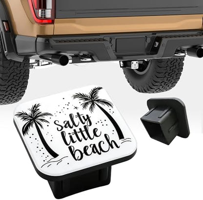 Salty Little Beach Hitch Receiver Cover 2" Tropical Palm Trees Trailer Hitch - Image 4