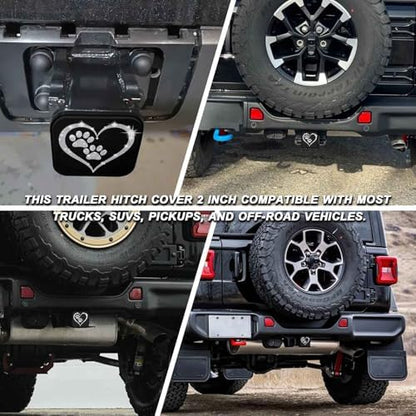 Trailer Hitch Cover 2 Inch Square Receiver Hitch Cover Rubber Tube Plug - Image 5