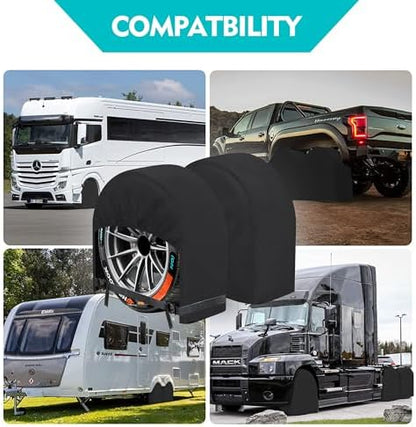 K-Musculo RV Tire Covers 4-Pack, 5 Layer Nonwoven Waterproof Wheel Covers - Image 6